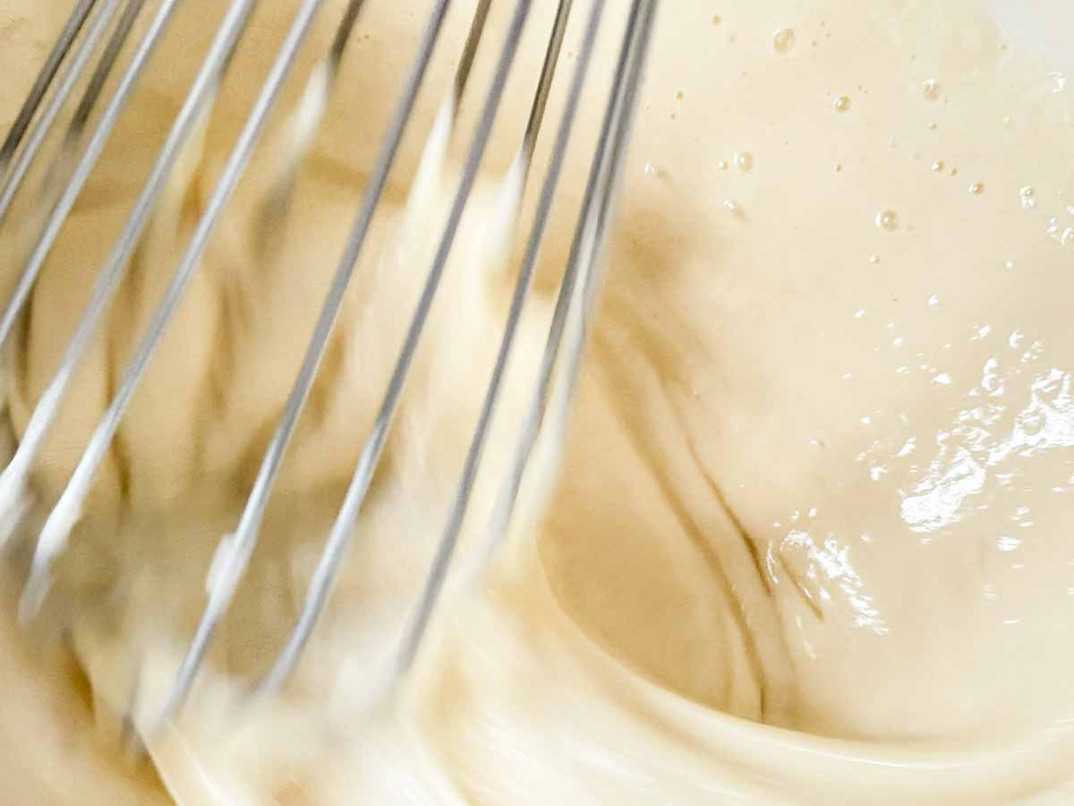 Batter with a whisk