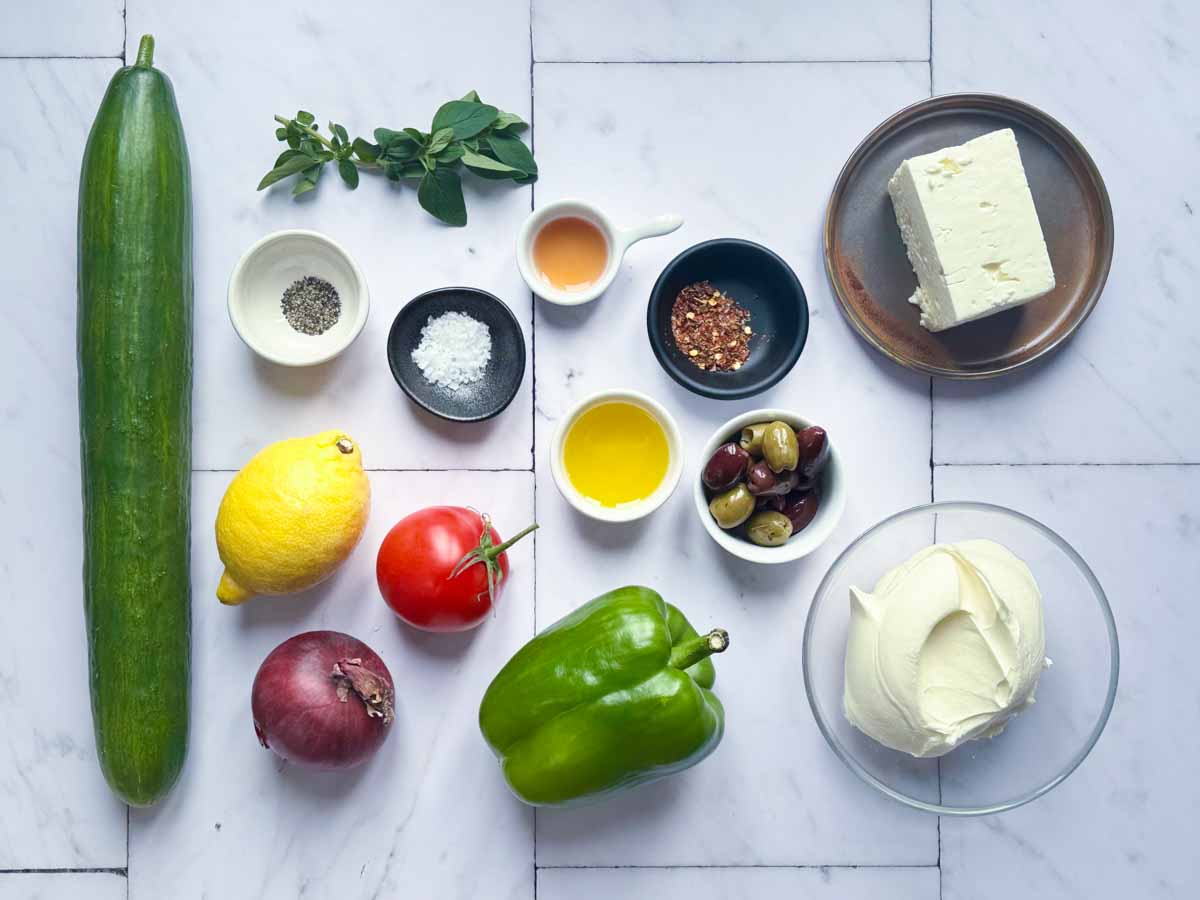 Whipped Feta ingredients