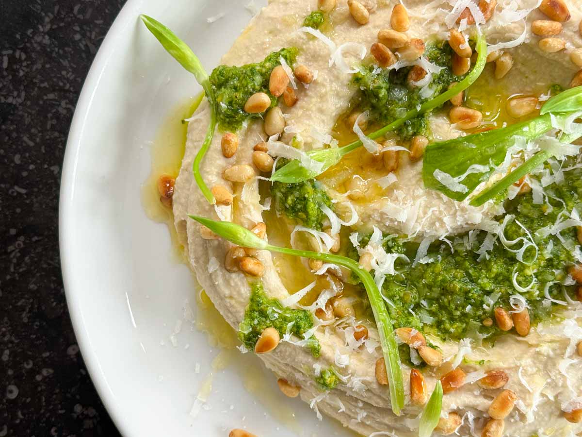 Wild Garlic Hummus ingredients